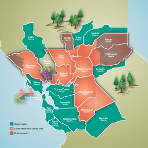 SHP Service Area Map with Sonoma