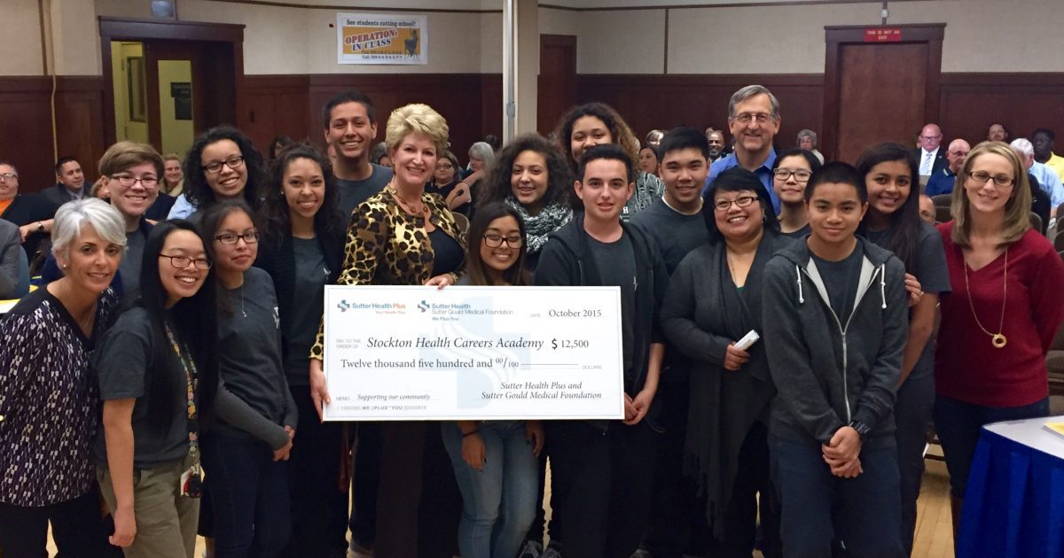 Sutter Health Plus Invests $10,000 to Health Careers Academy Community Program