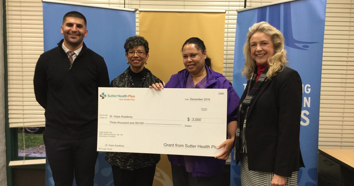 Sutter Health Plus Supports Nonprofit Organizations in Underserved Communities